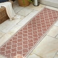 thumbnail image 3 of JONATHAN Y  Zinnia Textured Weave Indoor/Outdoor Area Rug 2 X 8 - Red/Beige, 3 of 5
