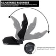 thumbnail image 6 of Spec-D Tuning Black Premium Suede, Red Stitching, Fully Reclinable Racing Seats w/Dual Sliders, 4 Point Harness Compatible, Left + Right Pair 2 Seats, 6 of 7