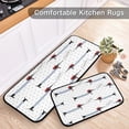 thumbnail image 6 of GZHJMY Cute Dachshund Dogs Kitchen Rug Set of 2 Non Slip Washable Cushioned Anti-Fatigue Kitchen Mat Comfort Standing Floor Mat for Kitchen Washroom Bedroom Carpet Runner, 6 of 7
