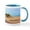 White/Blue Inside, variant on CafePress - Outer Banks NC Beach Dune Mugs - 11 oz Ceramic Mug - Novelty Coffee Tea Cup