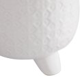thumbnail image 5 of DecMode White Ceramic Indoor Outdoor Planter, Set of 3 8", 6", 5"H, 5 of 8