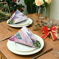 thumbnail image 3 of Coolnut Flowers Pattern Napkins Reusable Washable Cloth Napkins Set of 6, Soft Comfortable Dinner Napkins for Family Weddings Holiday Party 20 X 20 Inch Washcloth Gift, 3 of 7