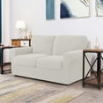thumbnail image 4 of CHUN YI Stretch Checks Spandex Sofa Cover Separate Backrests Cushions Cover Slipcover, 4 of 5