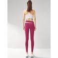thumbnail image 2 of PISONIC Two-Piece Women's Sportswear, Color-Blocked Outfit, Tight-Fitting And Butt-Lifting, Fitness Yoga Suit Set., 2 of 6