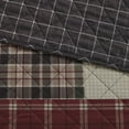 thumbnail image 3 of Madison Park Timber 3 Piece King/Cal King Reversible Printed Quilt Set Red/Black, 3 of 6