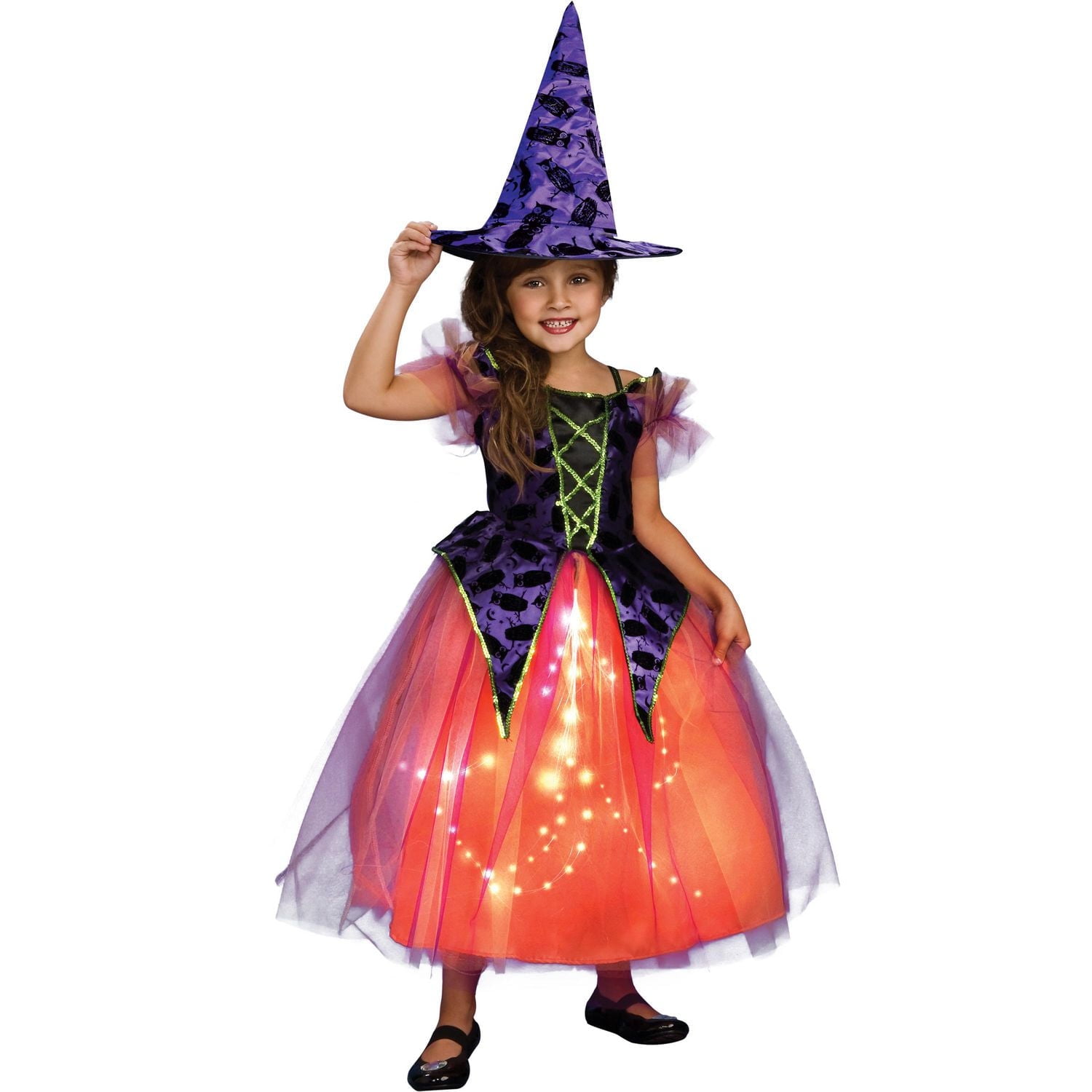 Lights Up Twinkle Witch Child Costume