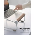 Lamicall Laptop Stand for Desk, Laptop Riser Portable Detachable