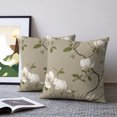 thumbnail image 2 of Pillow Covers 16x16 Set of 2, Spring Floral Throw Pillow Covers Decorative Couch Cushion Cover, Pastoral Summer Botanical Flower Vintage Microfiber Soft Square Pillowcases for Bedroom Living Room, 2 of 9