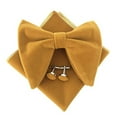 thumbnail image 1 of Velvet Classic Bow Tie for Formal Wear Timeless Solid Color Retro Korean Style Accessory for Weddings and Events 2PCS, 1 of 3