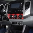 thumbnail image 2 of TINKI Fit For Toyota Tacoma 2011 2012 2013 2014 Aluminum Alloy Red Air Conditioning Adjustable Trim Sequins, 2 of 13