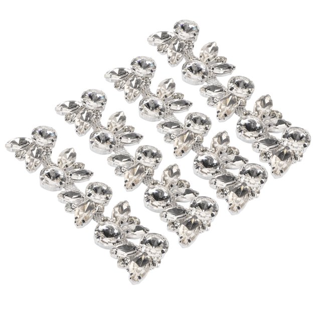 Clip para zapatos de joyería hebilla de cristal duradera que no destiñe 4 piezas para decoración ANGGREK Otros