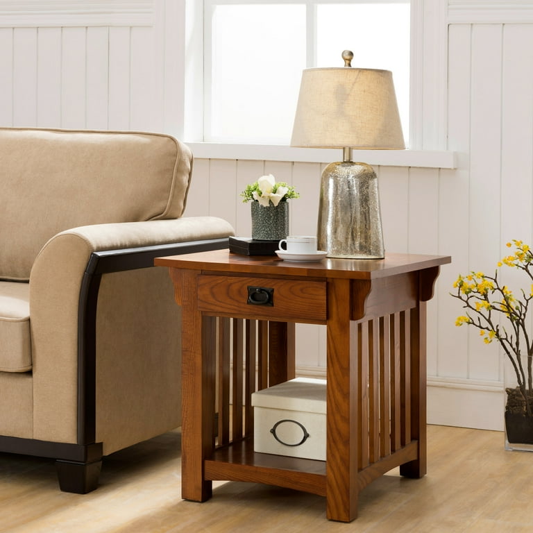 Leick furniture mission 2024 drawer end table