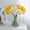 White, variant on 2 Pcs Artificial Daffodils Flowers 16" Fake Silk Narcissus Flower Arrangement for Table Centerpieces Party Home Wedding Decor (White and Yellow)