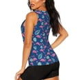 thumbnail image 3 of Haiem Plants And Flamingos Workout Tank Tops for Women, Athletic Sports Slim-Fit Tank Tops, Compression Sleeveless Dry Fit Shirts,Athletic Shirt-Medium, 3 of 9