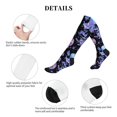 thumbnail image 5 of Sikiie flower Skull crystal 1 Pairs Compression Socks for Men and Women 15-20 mmHg Running Support Socks, 5 of 7