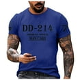 thumbnail image 1 of Xdzjlr T-Shirt pour Homme 214 Anciens Combattants Imprimé Col Rond Manches Courtes Haut d'Anciens Combattants Retraités T-Shirts Amples Hommes,m, 1 of 4