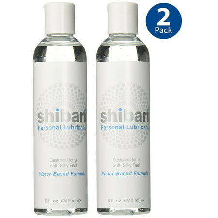 Shibari 8oz (2pk) Premium Personal Lubricant Water Based Lube - Free 2 Day Priority