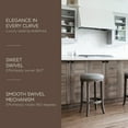 thumbnail image 2 of Open Box Maven Lane Backless Kitchen Swivel Stool, Reclaimed Oak,Counter Height ), 2 of 6