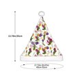 thumbnail image 3 of Haiem Tulips Flowers Pattern Santa Hat Confortable Velvet Christmas Hat for Christmas Party Favors Fit for Adults and Kids, 3 of 6
