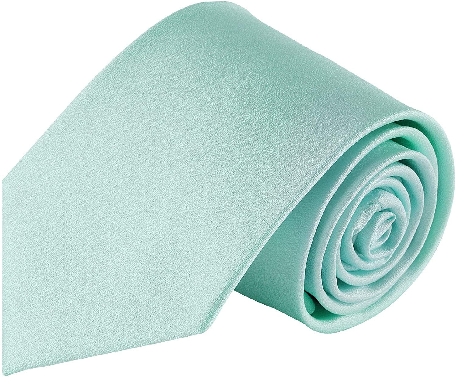 Jacob Alexander Men/'s Extra Long Solid Color Tie