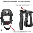 thumbnail image 3 of Seitruly Soporte para cámara deportiva para mascotas, dureza en el pecho, senderismo, caminar, correr, correas traseras ajustables, suministros Accesorios para fotos Correa, 3 of 6