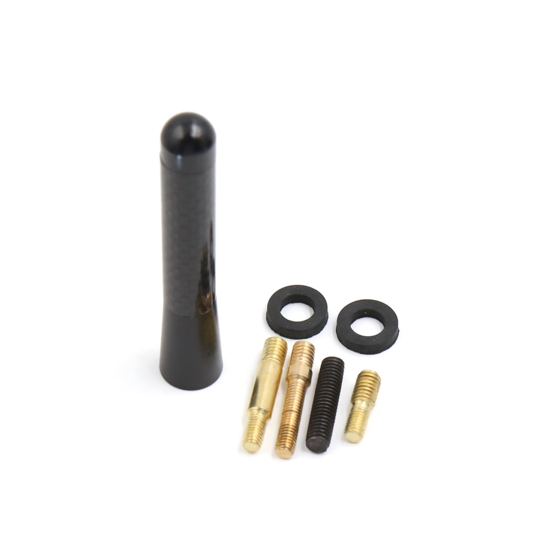 Sport Black Carbon Fiber Car Aerial Radio Signal Antenna Screw-on Universal