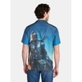 thumbnail image 3 of The Mandalorian Men's and Big Men's Mando Landscape Graphic Button-Up Shirt, Sizes S-3XL, 3 of 5