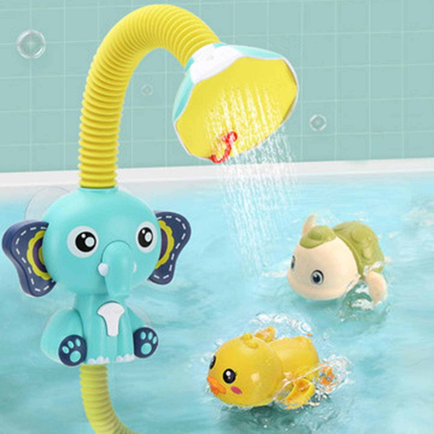 Bathtub Sprinkler Toy Automatic Water Pump with Bathtub Shower Head Baby Bathtub Toy Toddler Bathtub Toy 3 4 5 year old Girl and Boy Gift Blue