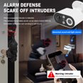 thumbnail image 3 of Wireless Security Camera, ABS Shell 1080P PIR Motion Sensing Outdoor Surveillance Camera Solar Powered with LED Lights for Construction Sites, 3 of 7