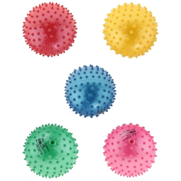 5 piezas de 6 pulgadas, pelota de para niños, pelota de masaje de PVC, pelota de erizo, pelota de espinilla