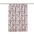thumbnail image 1 of Juegos de cortinas de ducha, impermeables, duraderas, accesorios de baño de tela de poliéster de secado rápido, dobladillo ponderado, cortinas de ducha lavables con 12 ganchos (72" ​​W x 72" L, círculo de café) brillar Electrónica, 1 of 5