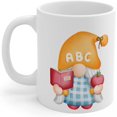 thumbnail image 2 of Cute Teacher ABC Gnome Ceramic Coffee Mug 11 Oz Gift For Favorite Teacher, 2 of 5