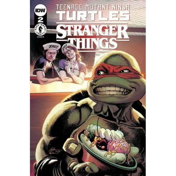 Teenage Mutant Ninja Turtles X Stranger Things #2F VF ; IDW Comic Book