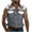 Gray, variant on VBTAPA Fashion Cargo Shirts for Men, Mens Trendy Casual Color Block Blouse Shirt Sleeveless Button Down Shirts Summer Lapel T Shirt Lightning Sales Khaki M