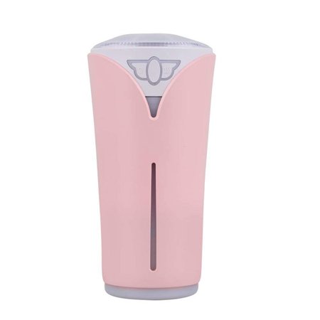 

Mini Humidifier Car Air Humidifier USB Cool Mist Humidifier with LED Night Light Changing 8 Colors 280ML 8Hours AUTO Shut-Off for Office Home Desktop Yoga and Bedroom (Pink)