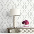 thumbnail image 5 of Wallquest, Inc. Luxe Haven Coastal Lattice Peel and Stick Wallpaper Harbor Mist, 5 of 10