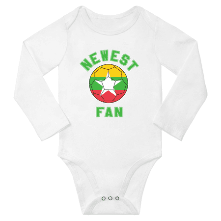 

Newest Myanmar Soccer Football Fan Baby Long Sleeve Bodysuit (White 18 Months)