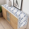 thumbnail image 4 of Blue Flowers Table Runner - 36 Inch Long, Kitchen Dining Table Runner Dresser Scarves, Spring Modern Simple Botanical Floral Plants Farmhouse Decor for Coffee Tables Wedding Party Banquet, 4 of 8