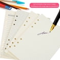 thumbnail image 4 of BESTYASH 4Pcs A5 Loose Leaf Paper Light Yellow Thick Refill Pages for Office Notebook Binder, 4 of 6