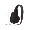 thumbnail image 3 of Bolsa impermeable para el pecho Soidarity para hombre Negro, 3 of 6