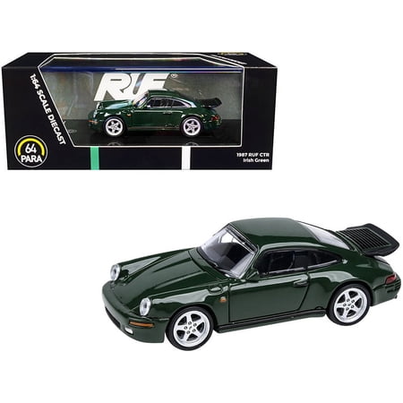 Diecast 1987 RUF CTR Irish Green 1/64 Diecast Model Car by Paragon Models