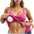 thumbnail image 2 of DDAPJ pyju Womens Padded Halter Tops Built in Bra Backless Tank Top Going Out Y2k Trendy Camisole Crop Tops Hot Pink XL, 2 of 8