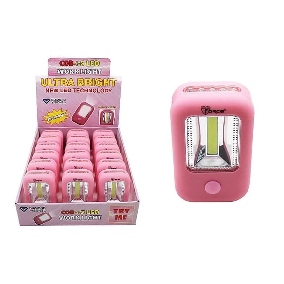 Diamond Visions 08-1711 COB 5 LED Work Light with Hanging Clip in Pink 1 Work Light