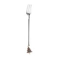 thumbnail image 1 of Matoen12 Christmas Home Decorations Metal Coffee fork Flatware Gift for New Year Silver, 1 of 2