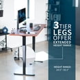 thumbnail image 3 of VIVO Electric 71” x 30” Stand Up Desk, Dark Walnut Table Top, Black Frame, 3 of 7