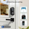 thumbnail image 5 of Veise Smart Keyless Entry Door Lock with Handle, App Control, Electronic Touchscreen Keypad, Easy Install, Matte Black, 5 of 10