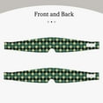 thumbnail image 2 of Wukai Green Squares Print Sleep Mask - Eye Mask for Sleeping, Ultra Soft and Skin Friendly Full Eye Covers for Women/Men, Perfect Light Blocking Sleeping Mask, 2 of 7