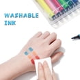 thumbnail image 2 of JIELISI JIELISI 12 Colors Watercolor Marker Pen Rounded Bullet Point Pen Kit Washable Colored Large Capacity, 2 of 8