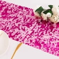 thumbnail image 4 of Hot Pink Table Runner Pink Sequin Metallic Decorations Party Birthday for Bachelorette Wedding Shower Christmas, Sparkle Dining Table Centerpieces Glitter Foil, 4 of 6