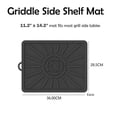 thumbnail image 3 of Grill Mat, Side Shelf Mat, Silicone Grill Pad for Outdoor Grill Kitchen Counter, BBQ Grill Mats, (2Pack, Black), 3 of 5